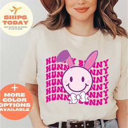 hunny bunny shirt, happy easter shirt, easter unisex shirt, woman easter shirt, easter bunny shirt, easter day shirt, ea