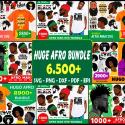 6500 afro mega bundle svg, black girl svg, afro man svg, afro woma svg, melanin svg, africa svg, black power svg, black