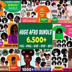 6500 huge afro woman svg, black girl svg, black women svg, afro woman svg, strong woman svg, black magic svg, melanin sv