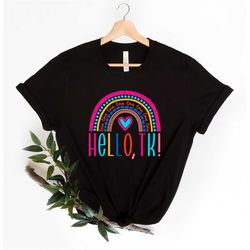 hello tk, preschool shirt,teacher shirts, first day of school shirt, first day preschool shirts, preschool teacher,pre-k