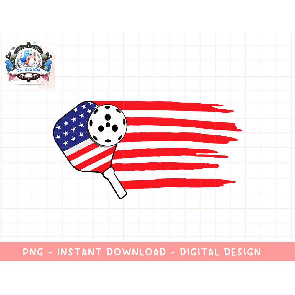 Pickleball US Flag American Patriotic Pickleball 4th of july png, sublimation.jpg