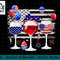 Red White Blue Three Wine Glasses American Flag 4th Of July png, sublimation.jpg