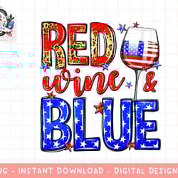 red white blue wine glass usa flag happy 4th of july png, sublimation.jpg