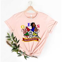 oes destined to shine shirt, order of the eastern star shirt, gift for eastern star, oes shirt, eastern star shirt, logo