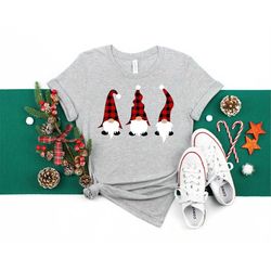 christmas gnomes shirt, buffalo plaid gnome, gnome funny shirt, christmas gnome tee, christmas shirt, christmas family m