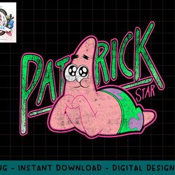 spongebob squarepants patrick star vintage cute smile png, sublimation.jpg