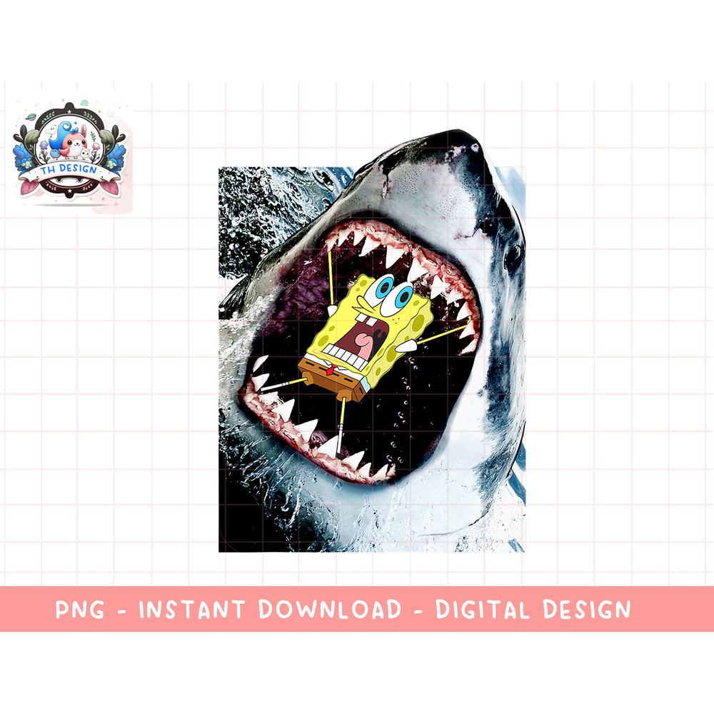 Spongebob SquarePants Shark Attack png, sublimation.jpg