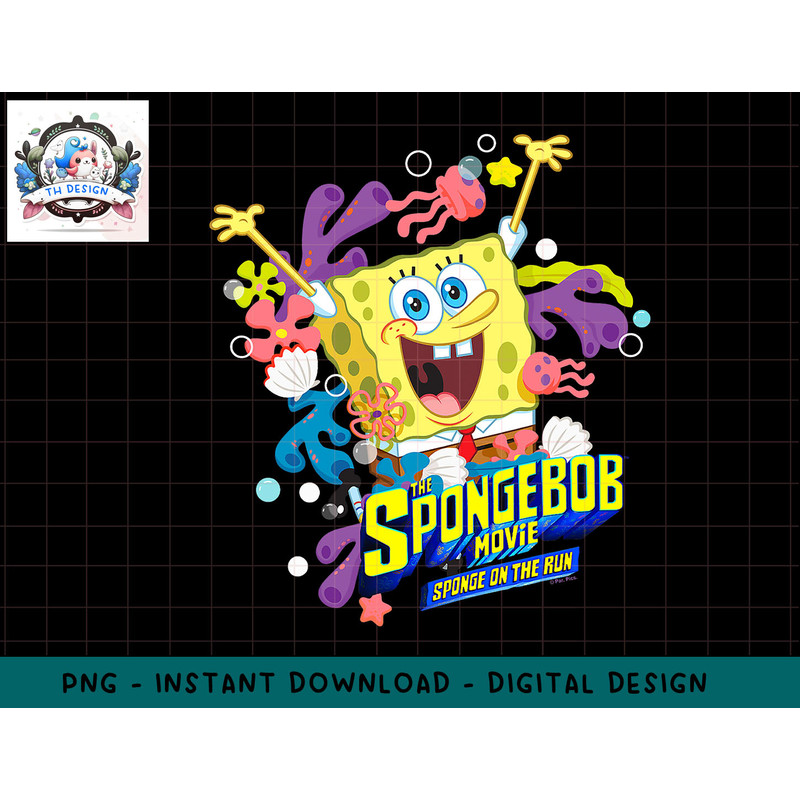 SpongeBob SquarePants Sponge On The Run Portrait png, sublimation.jpg