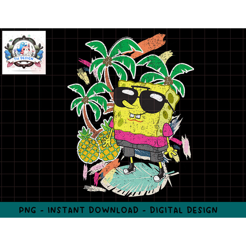 SpongeBob SquarePants Tropical png, sublimation.jpg
