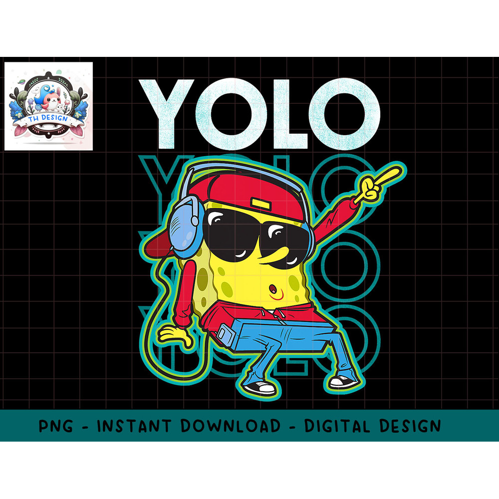 Spongebob SquarePants Yolo Cool Guy png, sublimation.jpg