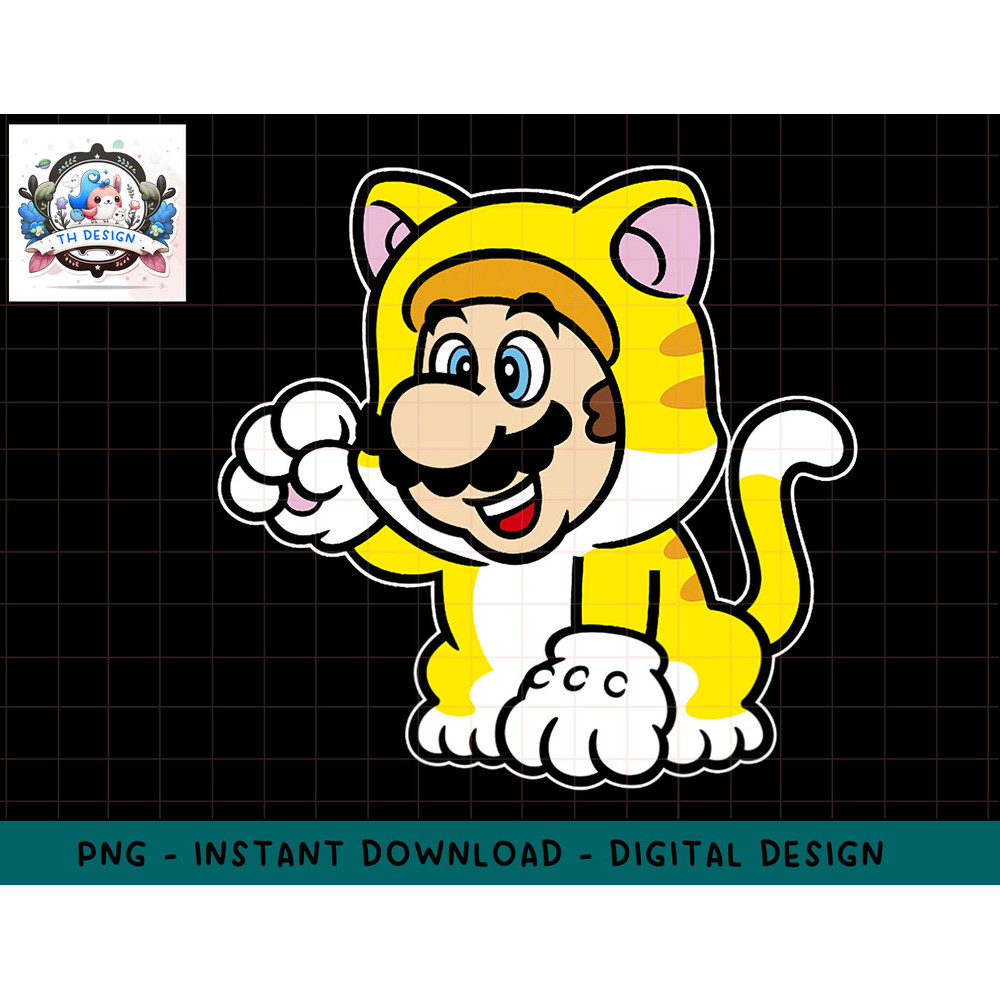 Super Mario 3D World Bowsers Fury Cat Mario Transparent png, sublimation.jpg