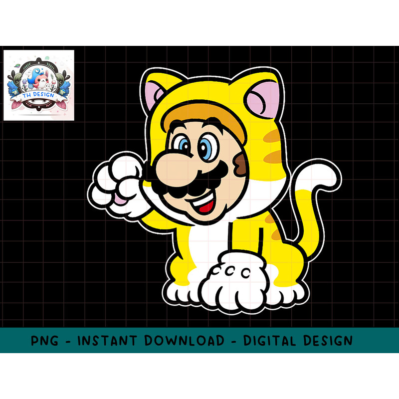 Super Mario 3D World Bowsers Fury Cat Mario Transparent png, sublimation.jpg