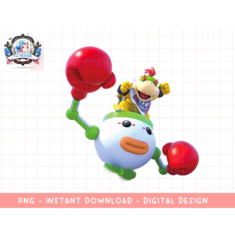 Super Mario Baby Bowser 3D Poster png, sublimation.jpg