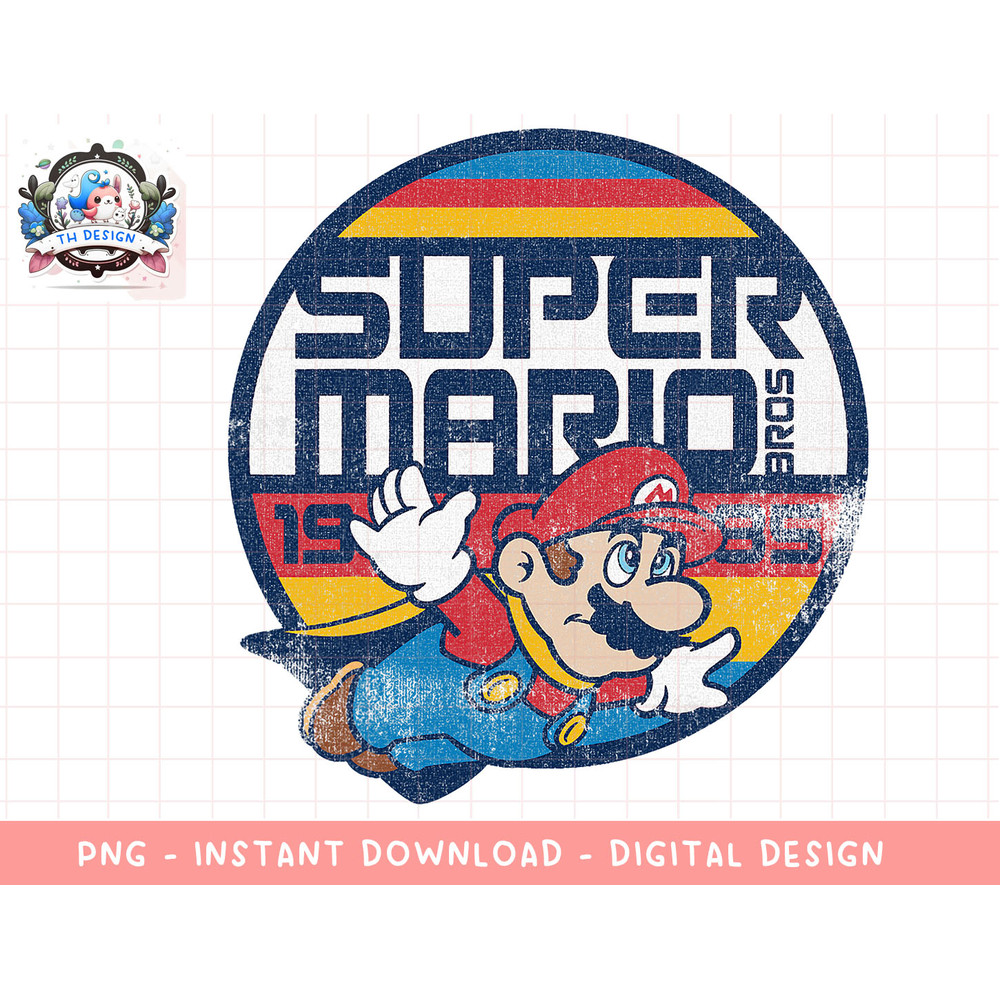 Super Mario Classic Retro Flying 1985 Graphic png, sublimation.jpg