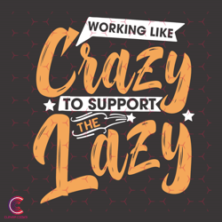 Working Like Crazy Svg, Trending Svg, Crazy Worker