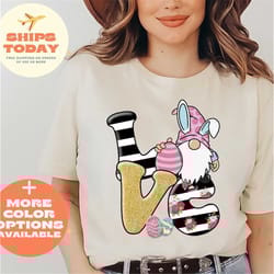 easter love shirt, easter gnome shirt, easter bunny gift, easter family shirt, easter love shirt, easter matching shirt,