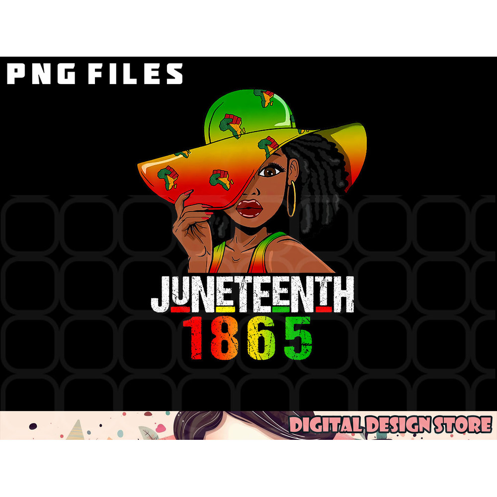 1865 Juneteenth Celebrate African American Freedom Day Women png, digital download copy.jpg