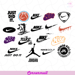 nike logo bundle svg, just do it logo svg, jordan svg, logo svg