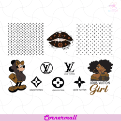 luois vuitton logo svg, louis vuitton girl, mickey mouse svg