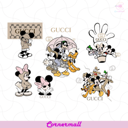 disney gucci logo svg, minnie gucci svg, mickey gucci svg, gucci svg