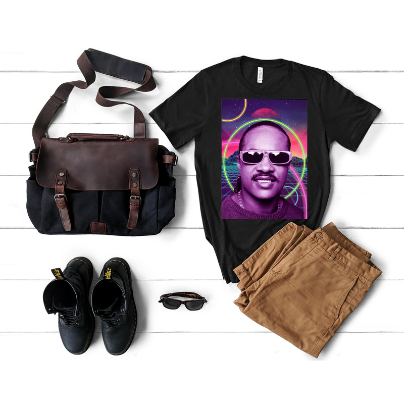 stevie wonder Shirt,stevie wonder Tshirt,musician Shirt,stevie wonder sunglass TShirt,stevie wonder living for the city T-Shirt.png