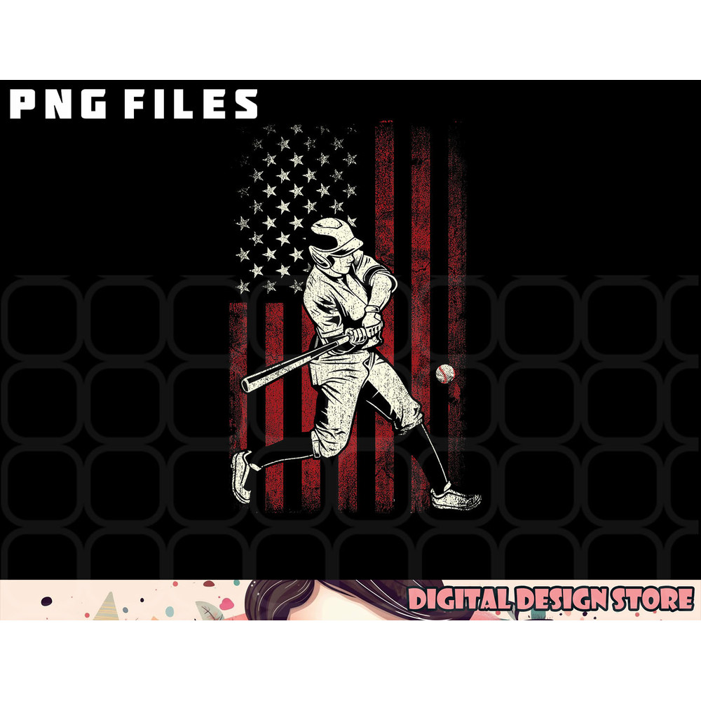 American Flag Baseball Team Gift for Men Boys png, digital download copy.jpg