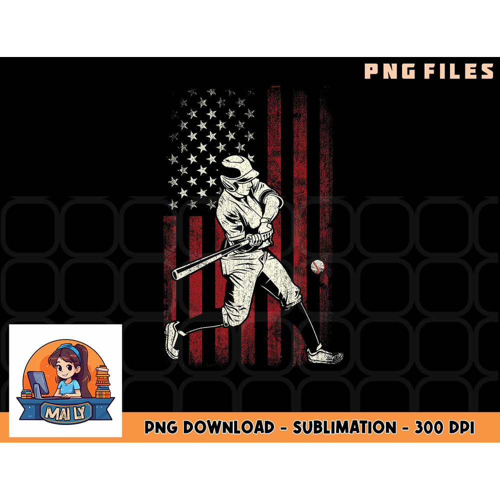 American Flag Baseball Team Gift for Men Boys png, digital download copy.jpg