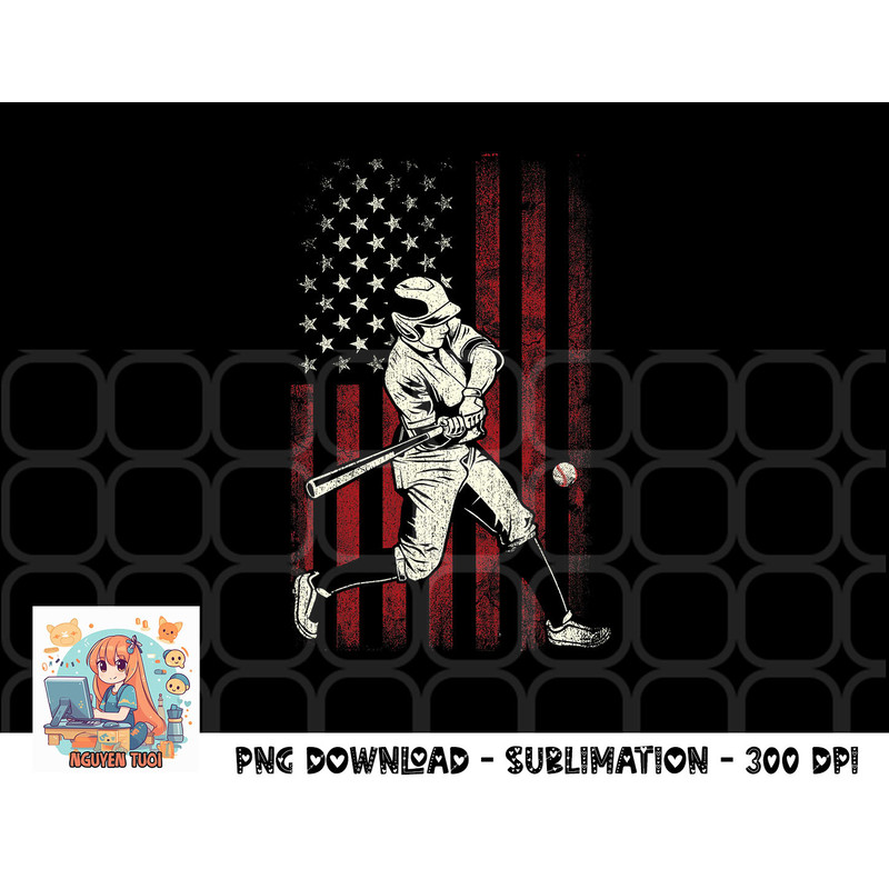 American Flag Baseball Team Gift for Men Boys png, digital download copy.jpg