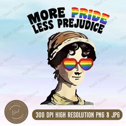 more pride less prejudice lgbt gay proud ally pride month png, digital download, file png