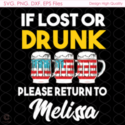 please return to melissa svg, 4th of july svg, america beer svg, liberty svg, de