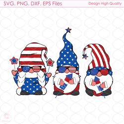 4th of july gnomes svg, 4th of july, american flag svg, america svg, liberty svg