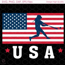 american flag usa baseball svg, 4th of july svg, america svg, usa svg, baseball
