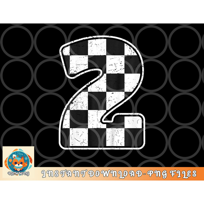 Kids Birthday Boy 2 Two Race Car 2nd Birthday Racing Car Flag png, digital download copy.jpg
