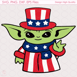 baby yoda 4th of july svg, american flag svg, baby yoda svg, 4th of july, democr