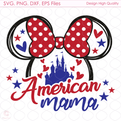 american mama mickey svg, 4th of july, mickey svg, american flag, america svg sv