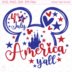 america yall mickey disney svg, 4th of july, america svg, mickey svg, american f