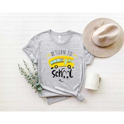 return to school bus shirt,  bus driver shirt, back to school shirts,funny school shirt,kindergarten shirts, 1st day of