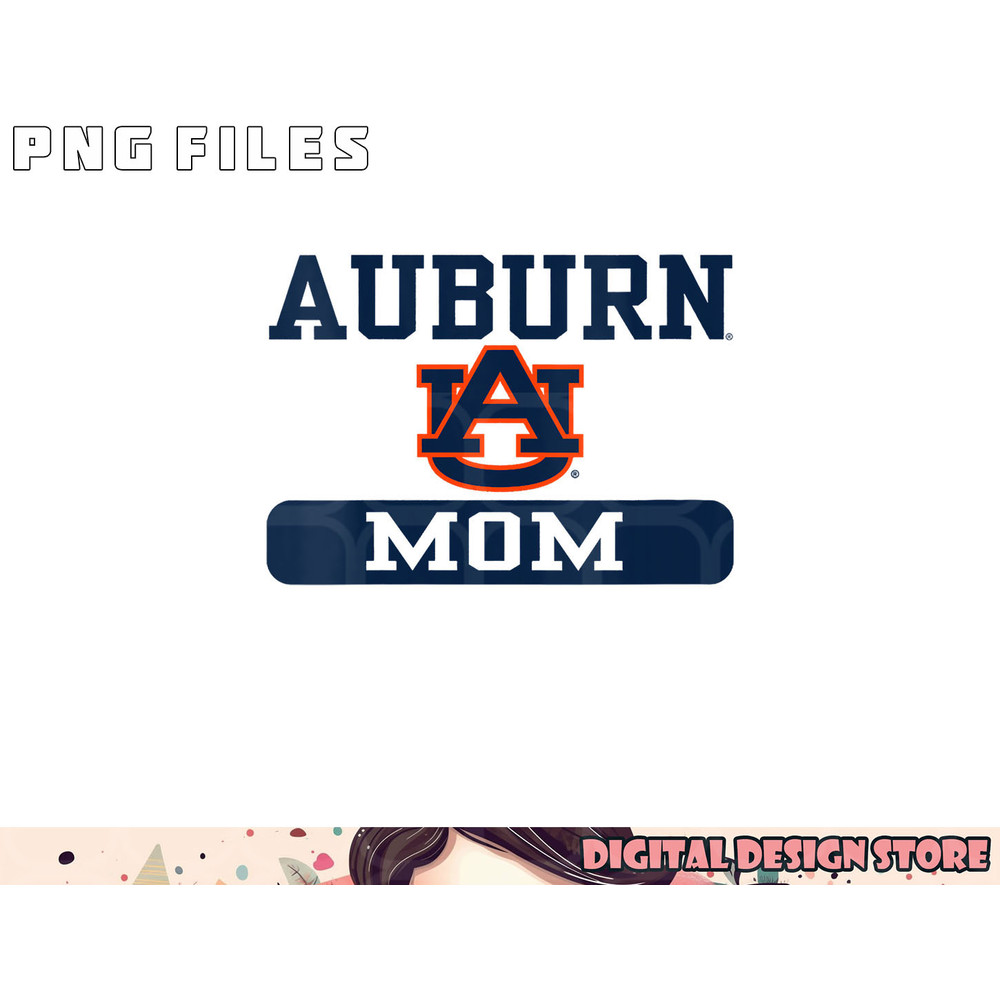 Auburn Tigers Mom Logo Officially Licensed V-Neck png, digital download copy.jpg