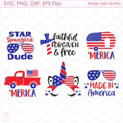 america fourth of july bundle svg, independence svg, fourth of july svg, america