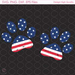 american dog paw svg, independence svg, dog paw svg, america svg, dog svg, ameri