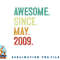 14 Years Old Awesome Since May 2009 14th Birthday png, digital download copy.jpg