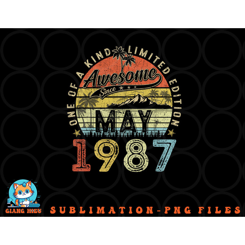 36 Year Old Awesome Since May 1987 36th Birthday png, digital download copy.jpg