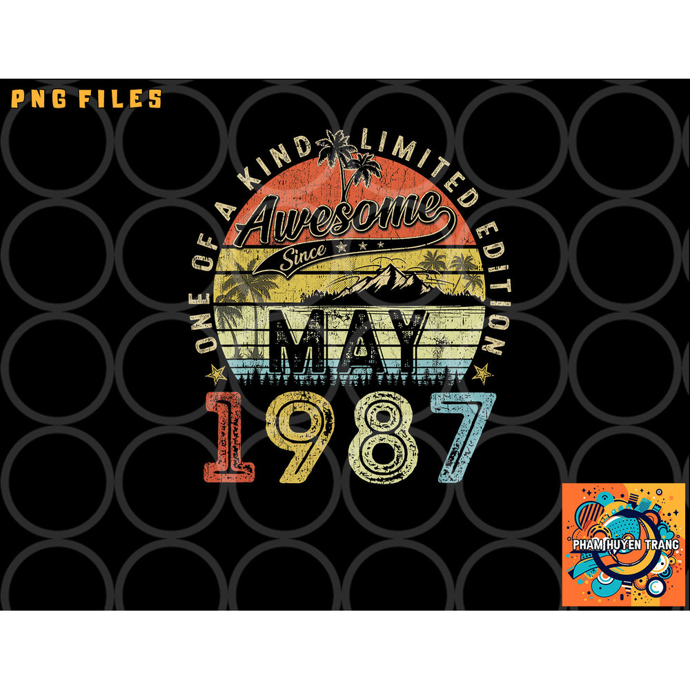 36 Year Old Awesome Since May 1987 36th Birthday png, digital download copy.jpg