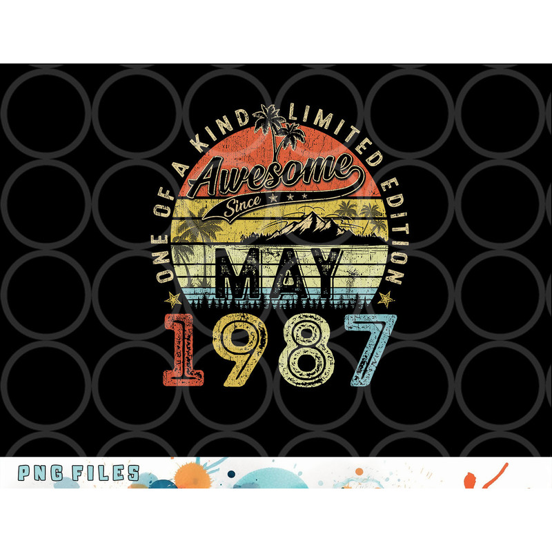 36 Year Old Awesome Since May 1987 36th Birthday png, digital download copy.jpg