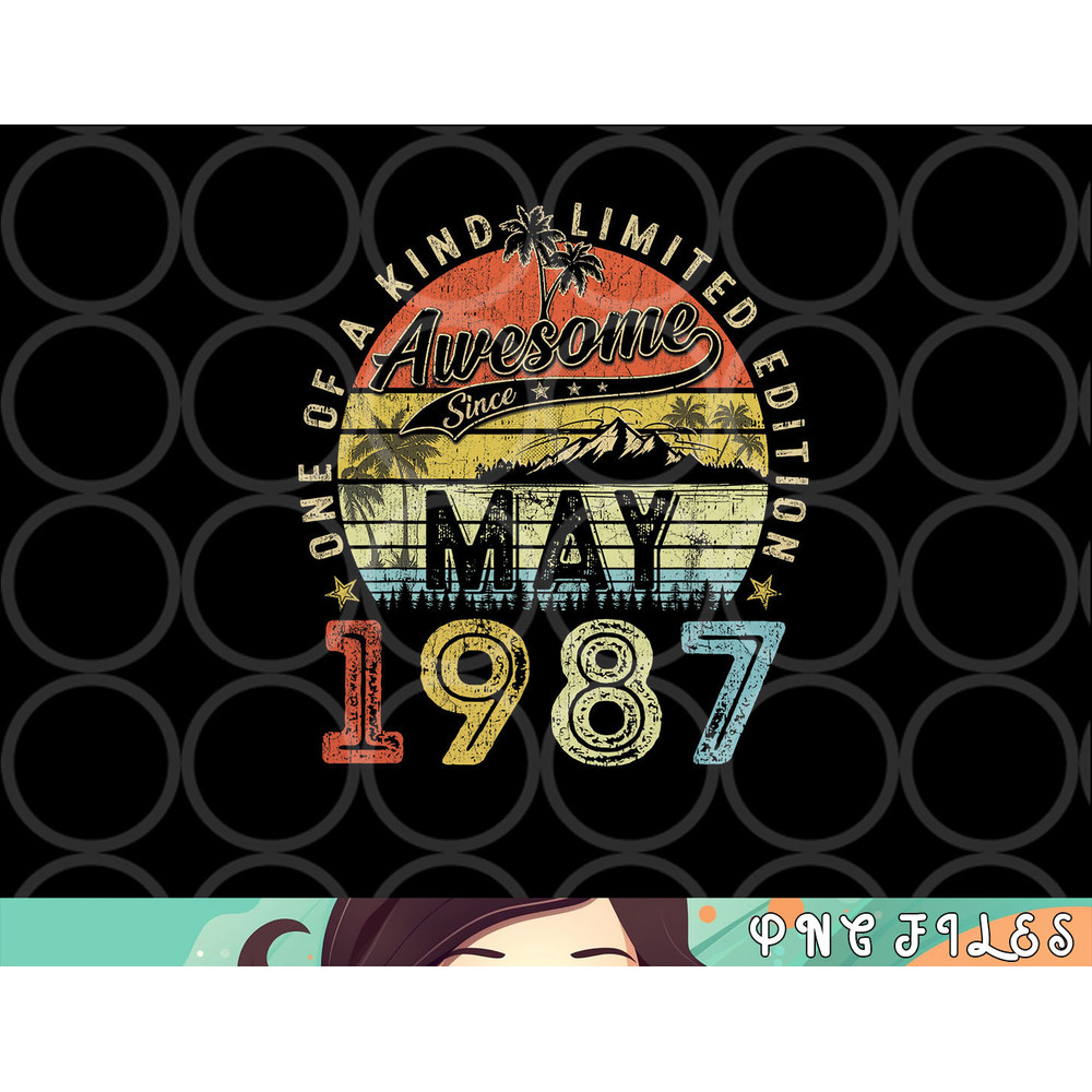 36 Year Old Awesome Since May 1987 36th Birthday png, digital download copy.jpg