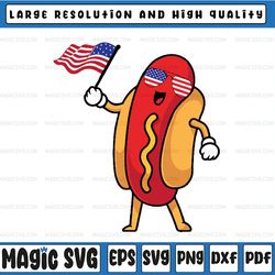 4th of july hotdog svg, usa flag hot dog svg, usa flag png, hot dog png, digital downloads