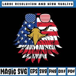 patriotic eagle - 4th of july sunglass usa american flag svg, independence day svg, retro american flag, sublimation des