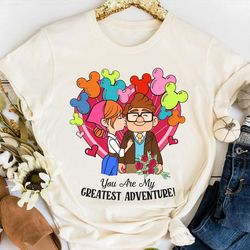 retro carl and ellie disney balloon shirt / you
