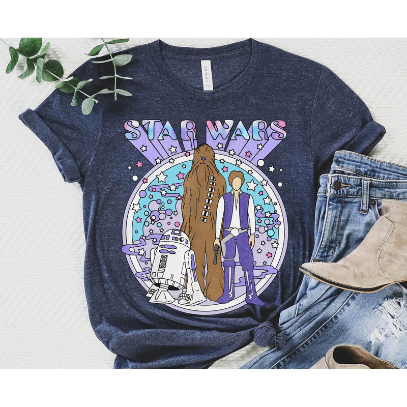 Retro Chewbacca Han Solo Psych Rebels Disney100 Shirt Star Wars Disney 100 Years Of Wonder Walt Disney World Disneyland 2023 Trip - 1.jpg