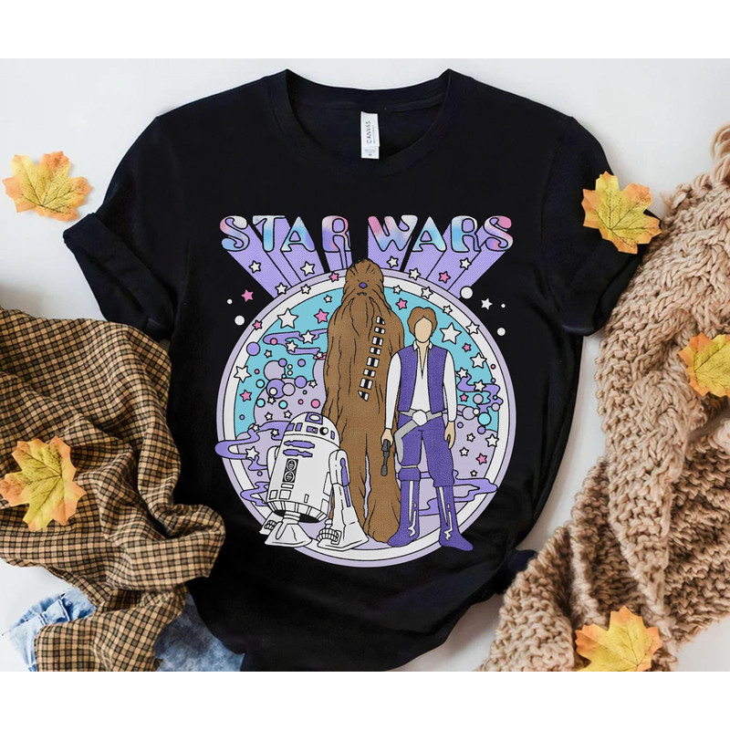 Retro Chewbacca Han Solo Psych Rebels Disney100 Shirt Star Wars Disney 100 Years Of Wonder Walt Disney World Disneyland 2023 Trip - 2.jpg